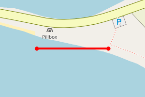 Map showing South Walls Causeway Hoy