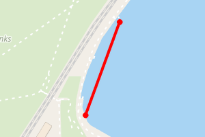 Map showing Burntisland Beach 1