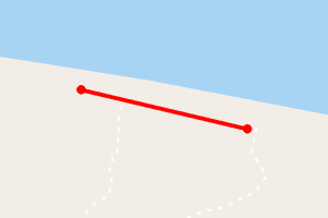 Map showing The Secret Beach