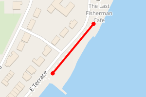 Map showing Walton on the Naze - Eastcliff beach
