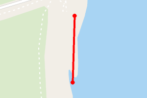 Map showing North end of Whitley Bay beach
