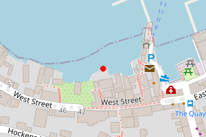 Map showing Polruan