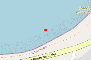 Map showing L'Islet