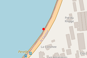 Map showing Perelle