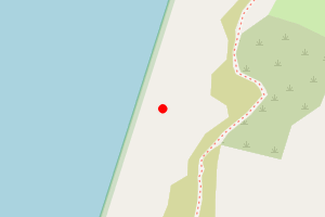 Map showing Greencliff Beach