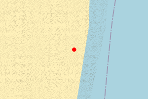 Map showing Clairmont Pier