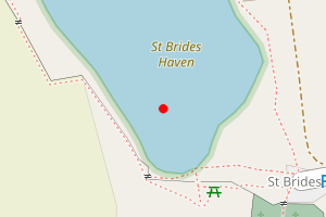 Map showing St Bride's Haven