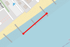 Map showing Pevensey Bay