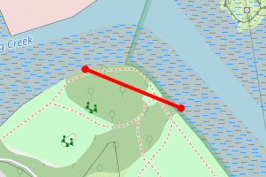 Map showing Goatee - Eling
