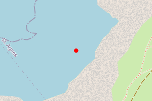 Map showing Tobban Horse (Porthtowan)