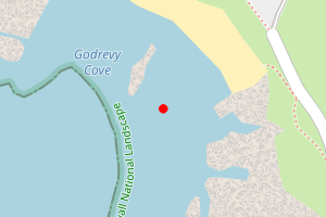 Map showing Godrevy Cove (nr Hayle)