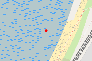 Map showing Hest Bank Foreshore (Morecambe Bay)