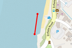 Map showing Broad Haven