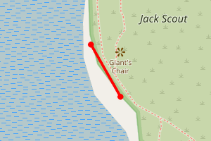 Map showing Jack Scout, Silverdale