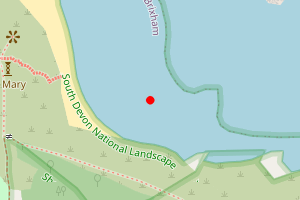 Map showing St Marys Beach