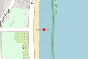 Map showing Swanage (left)