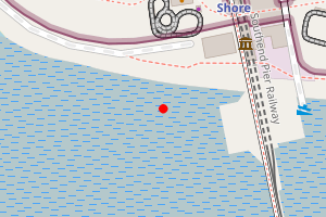Map showing Sea wall Stambridge