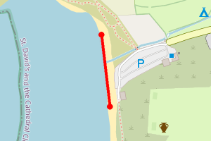 Map showing Whitesands