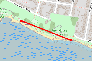 Map showing Portchester