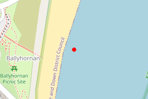 Map showing Ballyhornan