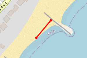 Map showing Sandbanks