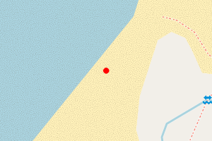 Map showing Red Point