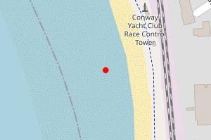 Map showing Deganwy