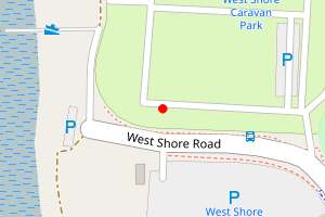 Map showing Walney Island West Shore