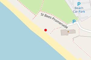 Map showing St Bees