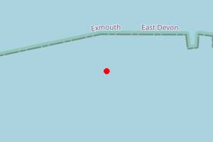 Map showing Sandy Bay, Exmouth