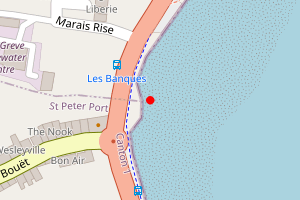Map showing Belgrave Bay (Red Lion - BBC)