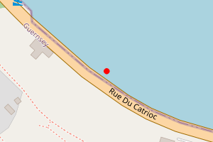 Map showing Haute Banque/Le Catioroc