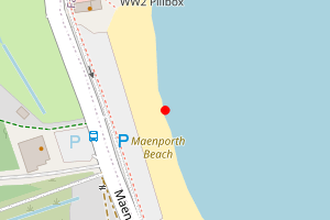 Map showing Maenporth