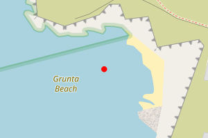 Map showing Grunta