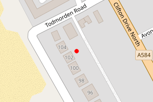 Map showing Starr Gate/St Annes