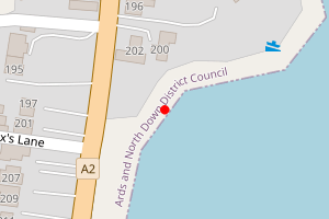 Map showing Ballyvester