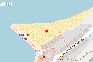 Map showing Tate Hill Sands