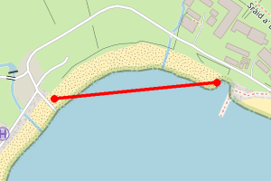 Map showing Village Bay Beach, St Kilda