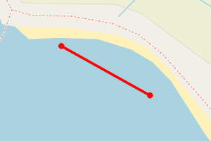 Map showing Porth Cwyfan