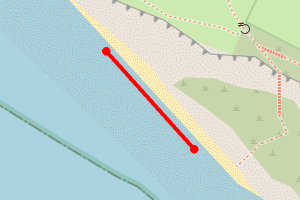 Map showing Compton Chine