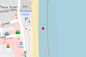 Map showing Deal