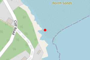 Map showing Quarantine Bay