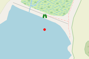 Map showing West Charleton Bay