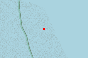 Map showing Seahouses St Aidans