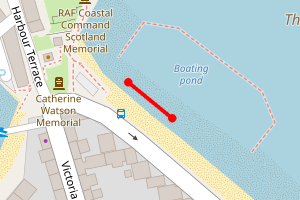 Map showing North Berwick East