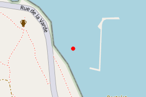 Map showing Portelet Harbour