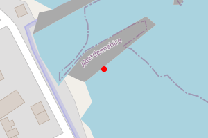 Map showing Sandhaven harbour