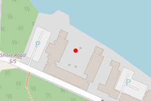 Map showing Esplanade Beach