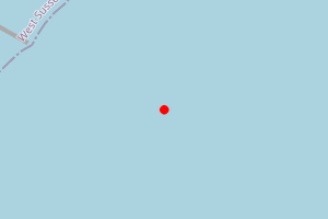 Map showing Selsey East Beach E