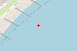 Map showing Selsey East Beach L